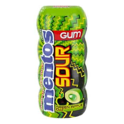 Mentos Sour Bubble Gum Green Apple 30g