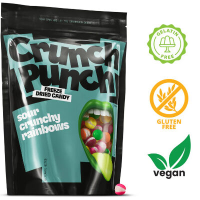 Crunch Punch - Sour Crunchy Rainbows 100g