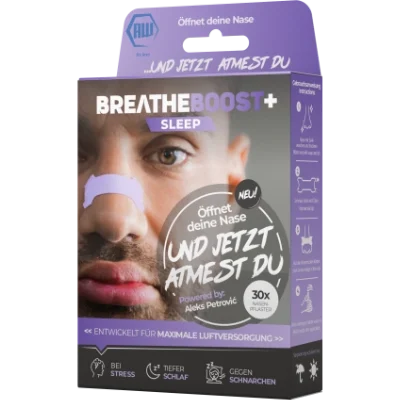 breatheboost+ SLEEP Nasenpflaster mit Lavendel/Melatonin (30er Box)
