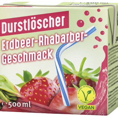 Durstlöscher Erdbeer-Rhabarber 500ml