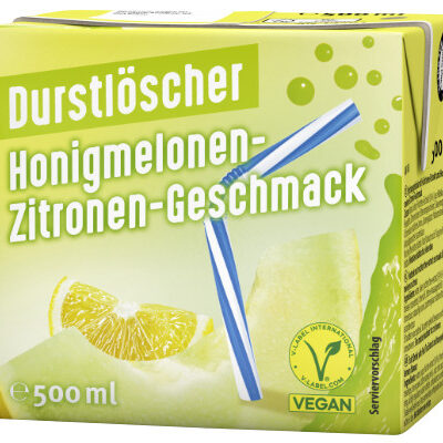 Durstlöscher Honigmelone-Zitrone 500ml