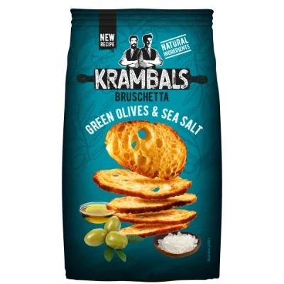 KRAMBALS Bruschetta - Green Olives & Sea Salt 70g