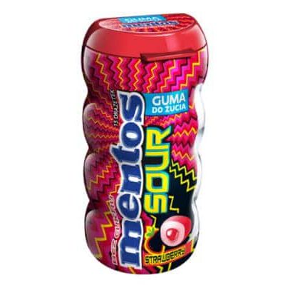 Mentos Sour Bubble Gum Strawberry 30g