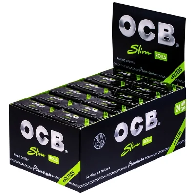 OCB Premium Rolls Slim + Tips 24 (4m)