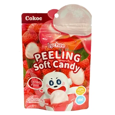 Cokoc Peeling Soft Candy Lychee 75g
