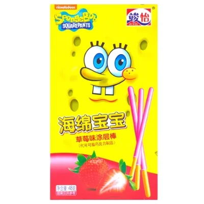Spongebob Coated Stick (China) Strawberry 48g