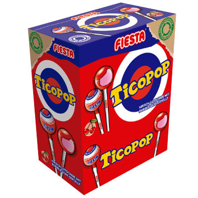 Tico Pop Kirsch Lolly Dose 15g